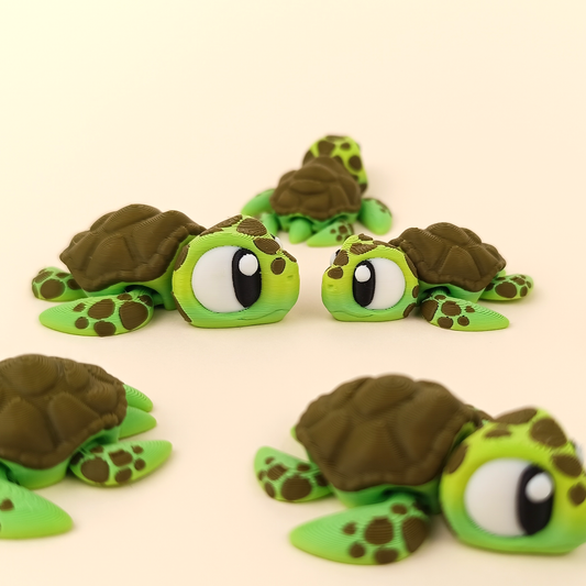 Flexi Baby Sea Turtle – Articulated 3D Printed Fidget Toy