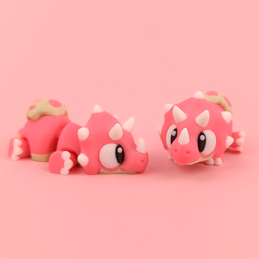 Flexi Baby Triceratops – Articulated 3D Printed Fidget Toy