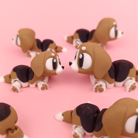 Flexi Beagle – Articulated 3D Printed Fidget Toy