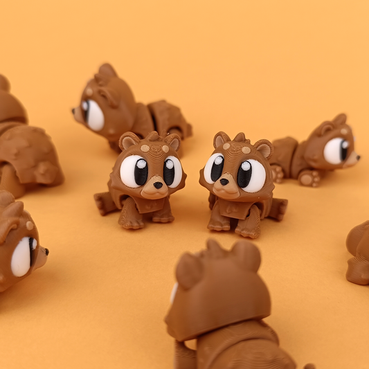 Flexi Mini Bear – Articulated 3D Printed Fidget Toy