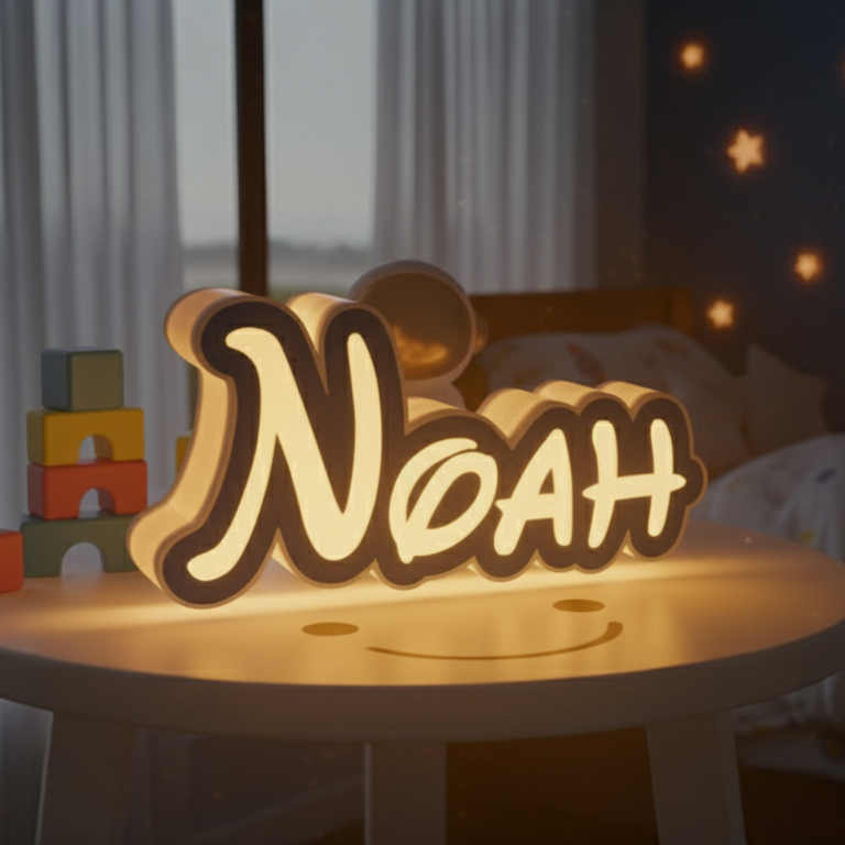 Custom 3D Lamp with Your Name – Stylish Light Decor