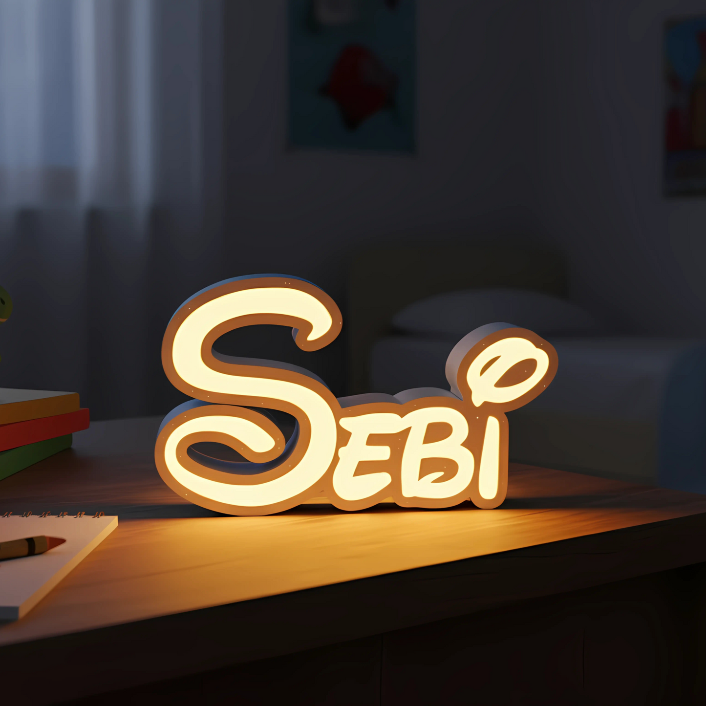 Custom 3D Lamp with Your Name – Stylish Light Decor
